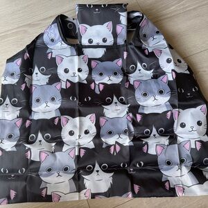 NEW Cute Cat Foldable Shopping Bag 15x22inches